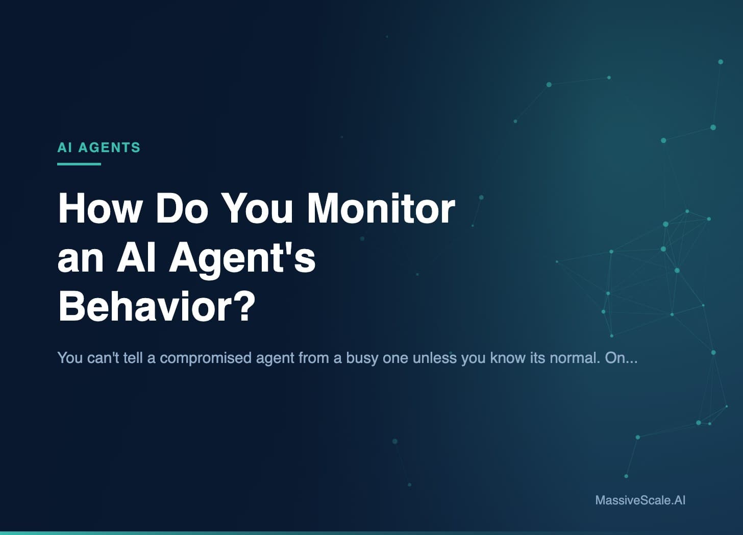 Hero: How Do You Monitor an AI Agent's Behavior?