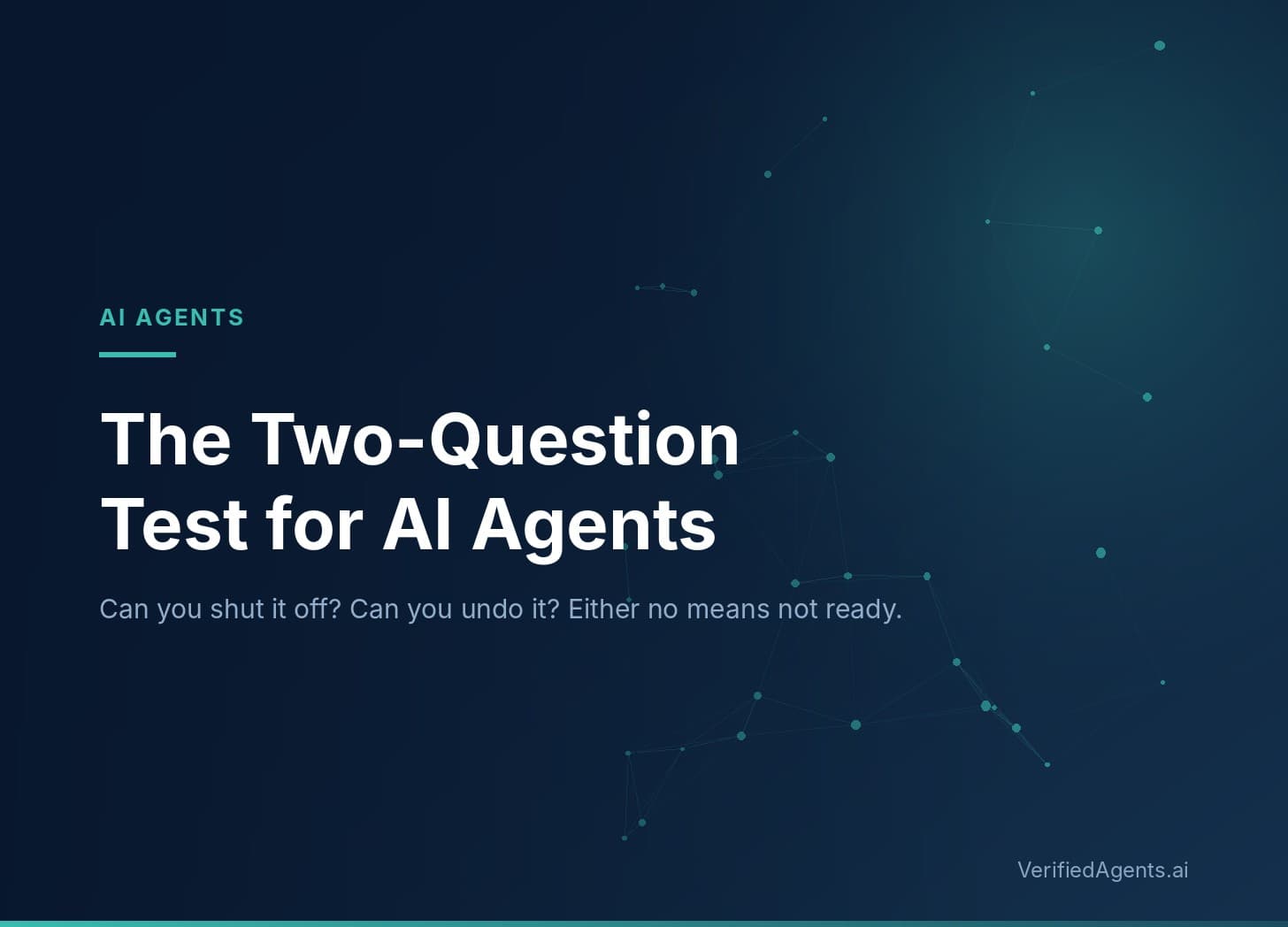 Hero: The Two-Question Test for AI Agents