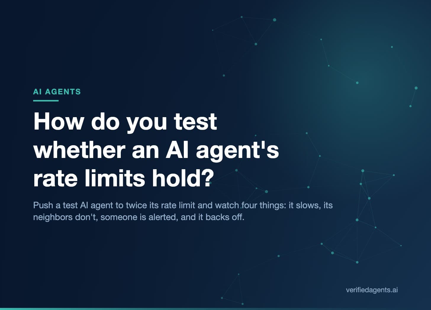 Hero: How do you test whether an AI agent's rate limits hold?