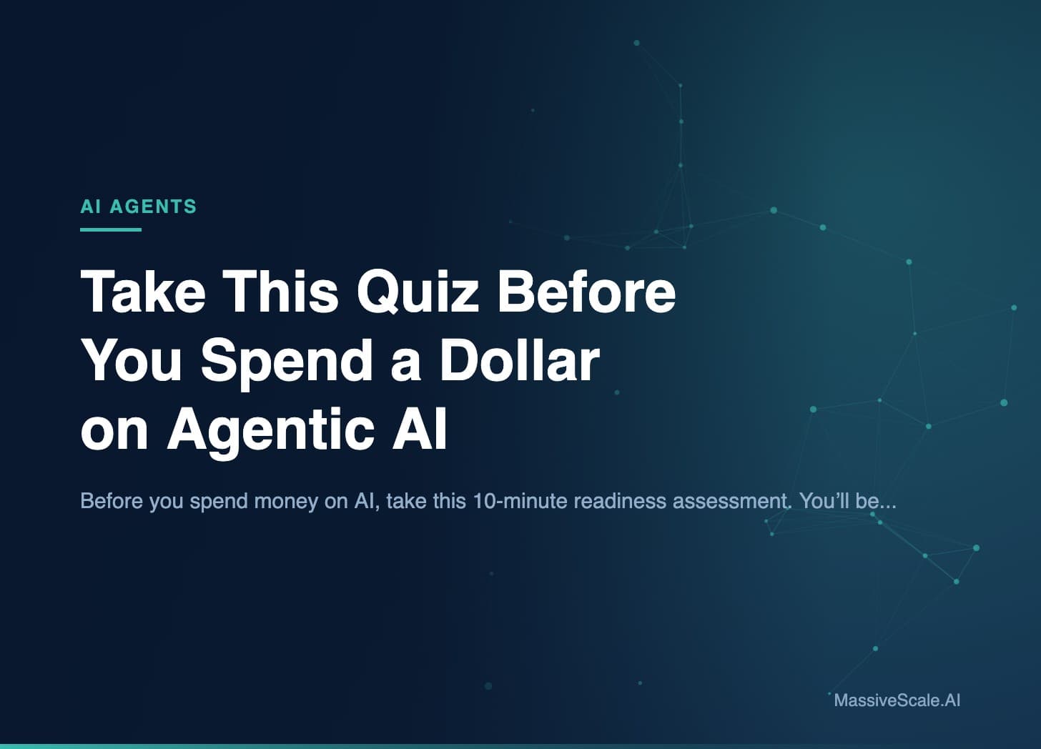 Hero: Take This Quiz Before You Spend a Dollar on Agentic AI